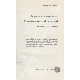 La giustizia come organizzazione