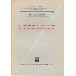 Il controllo del parlamento sull'attività economica pubblica