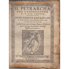 Il Petrarcha con l'espositione di M. Gio. Andrea Gesualdo