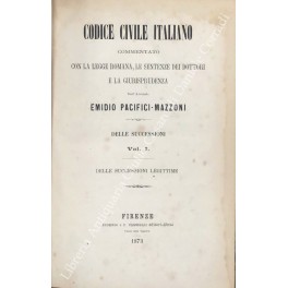 Codice civile italiano commentato con la legge romana