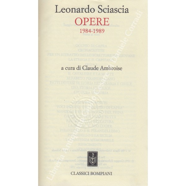 Occhio di capra - Leonardo Sciascia