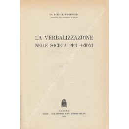 La verbalizzazione nelle società per azioni