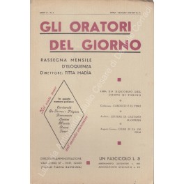 Gli oratori del giorno. Rassegna mensile d'eloquenza. Anno VIII - Numero 2. Febbraio 1934. 