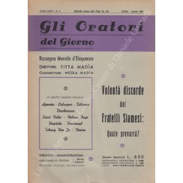 Gli oratori del giorno. Rassegna mensile d'eloquenza. Anno VIII - Numero 2. Febbraio 1934. 