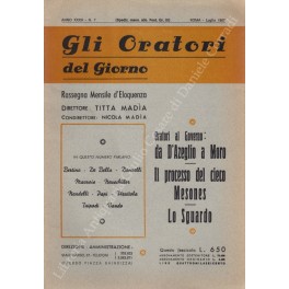 Gli oratori del giorno. Rassegna mensile d'eloquenza. Anno VIII - Numero 2. Febbraio 1934. 