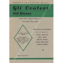 Gli oratori del giorno. Rassegna mensile d'eloquenza. Anno VIII - Numero 2. Febbraio 1934. 