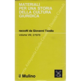 Materiali per una storia della cultura giuridica