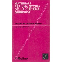 Materiali per una storia della cultura giuridica