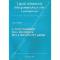 Il funzionamento dell'assemblea nella società per azioni