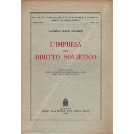 L'impresa nel diritto sovietico