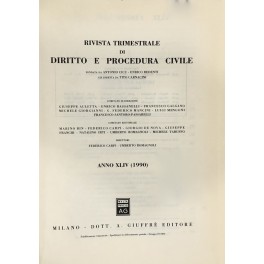 Rivista trimestrale di diritto e procedura civile