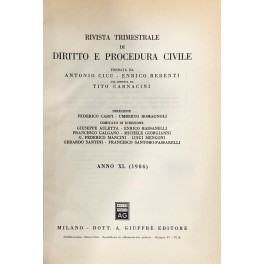 Rivista trimestrale di diritto e procedura civile