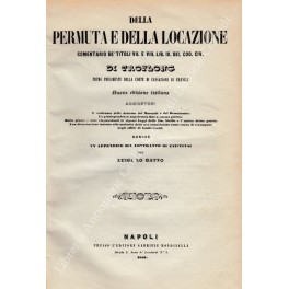 Della permuta e della locazione