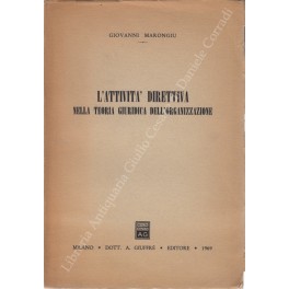 L'attività direttiva nella teoria giuridica dell'organizzazione