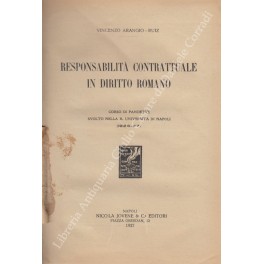 Responsabilità contrattuale in diritto romano