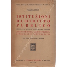 Istituzioni di diritto pubblico secondo la vigente