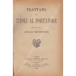 Trattato dei titoli al portatore