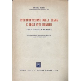 Interpretazione della legge e degli atti giuridici