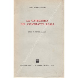 La categoria dei contratti reali