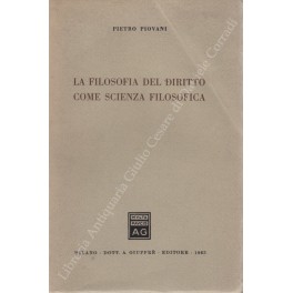 La filosofia del diritto come scienza filosofica