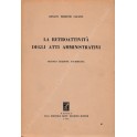 La retroattività degli atti amministrativi