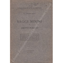 Saggi minimi di diritto romano