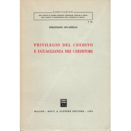 Privilegio del credito e uguaglianza dei creditori