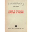 Contributo per un sistema della responsabilità del produttore