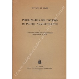 Problematica dell'eccesso di potere amministrativo