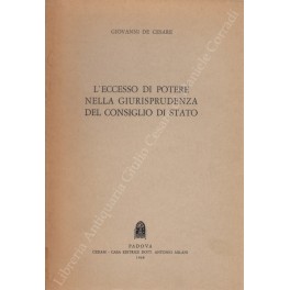 L'eccesso di potere e la giurisprudenza del Consiglio di Stato