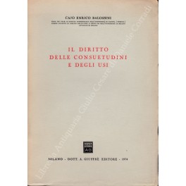 Il diritto delle consuetudini e degli usi