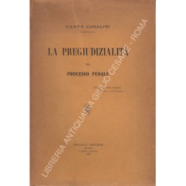 La pregiudizialità nel processo penale