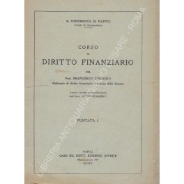 Corso di diritto finanziario