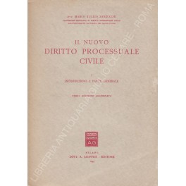 Il nuovo diritto processuale civile con raffronti al diritto anteriore. 