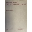 Repertorio Generale Annuale del Foro Italiano. Annata 1974