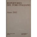 Repertorio Generale Annuale del Foro Italiano. Annata 2002