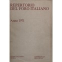 Repertorio Generale Annuale del Foro Italiano. Annata 1971