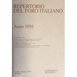 Repertorio Generale Annuale del Foro Italiano. Annata 1994