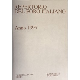 Repertorio Generale Annuale del Foro Italiano. Annata 1995