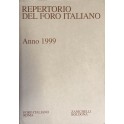 Repertorio Generale Annuale del Foro Italiano. Annata 1999