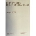 Repertorio Generale Annuale del Foro Italiano. Annata 2008