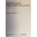 Repertorio Generale Annuale del Foro Italiano. Annata 2010