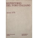 Repertorio Generale Annuale del Foro Italiano. Annata 1978