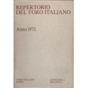 Repertorio Generale Annuale del Foro Italiano. Annata 1972