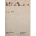 Repertorio Generale Annuale del Foro Italiano. Annata 1976