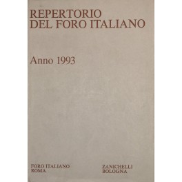 Repertorio Generale Annuale del Foro Italiano. Annata 1992