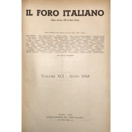 Il Foro Italiano. Annata 1968