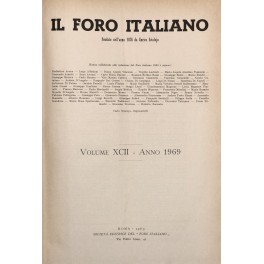 Il Foro Italiano. Annata 1969