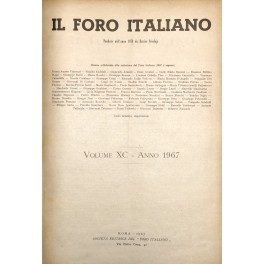 Il Foro Italiano. Annata 1967