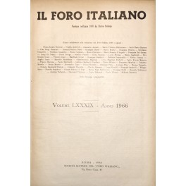 Il Foro Italiano. Annata 1966